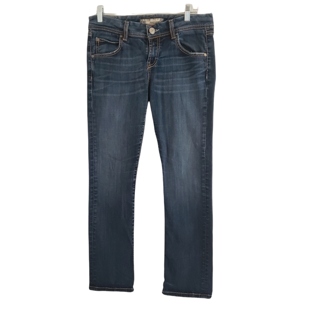 BKE Women's Addison Crop Style Midrise Medium Wash Straight Leg Jeans Size 29